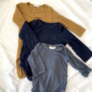 Bundle long sleeve body suits 6-12M
